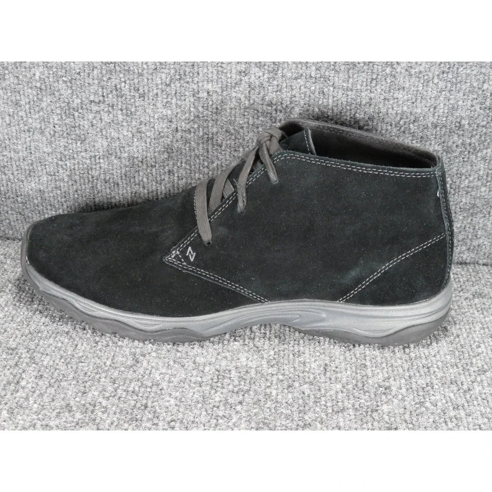 Eddie Bauer Chukka Boots Men's 12 Departure Black Suede 3387-100 Lace Up Nice